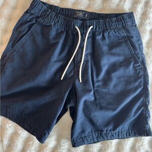Abercrombie & Fitch Dark Blue Drawstring Shorts